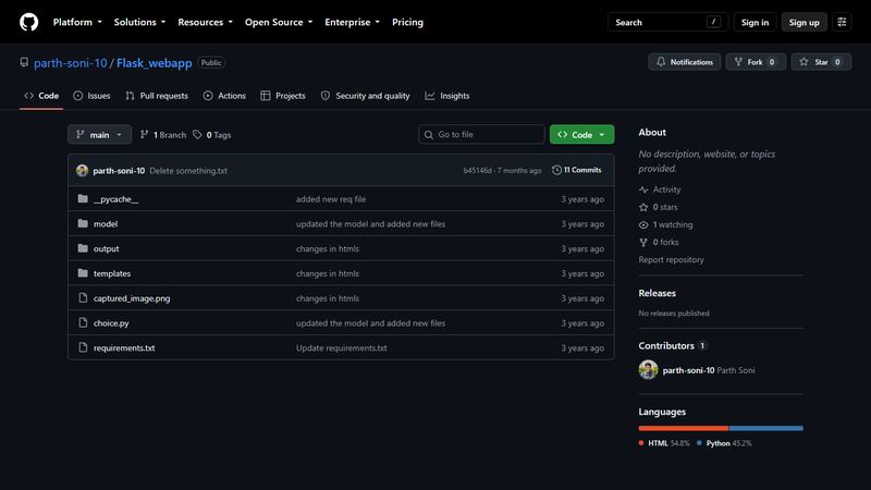 Pink Eye Detection Flask web app repository on GitHub